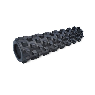 [RU-MX227]_RumbleRoller_22__Mid_Size_Xtra_Firm_Black_Textured_Foam_Roller